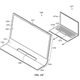 In this figure, you can see the AIO display serving as a dock for a MacBook.